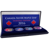 Kanada-4x5Dollar-2016-AGstgl-Sportball Edition-Farbe-Etui