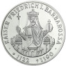 Deutschland 10 DM Silber 1990 Stgl. Kaiser Friedrich I. Barbarossa