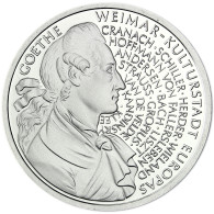 Deutschland 10 DM Silber 1999 Stgl. Johann Wolfgang von Goethe und Weimar