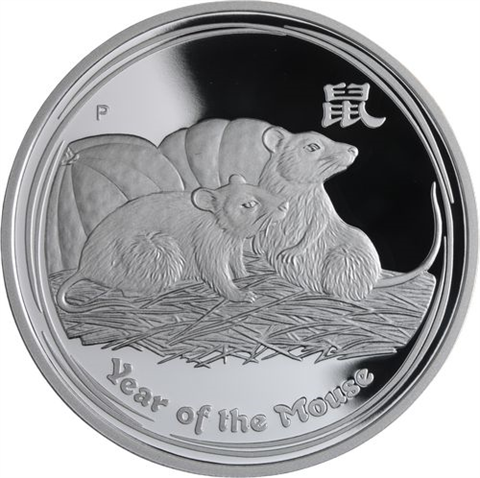 Australien-1 Dollar-2008-AGpp-Lunar II Maus-RS
