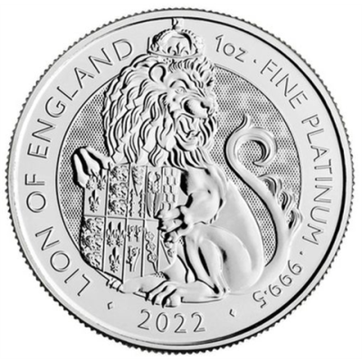 Grossbritannien-100Pfund-2022-PtStgl-Lion-TudorBeasts-RS