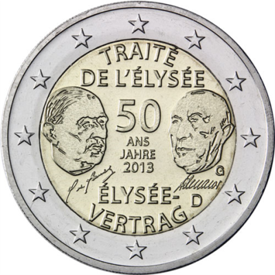 Deutschland-2Euro-2013-bfr-Elysee-Vertrag-G-RS