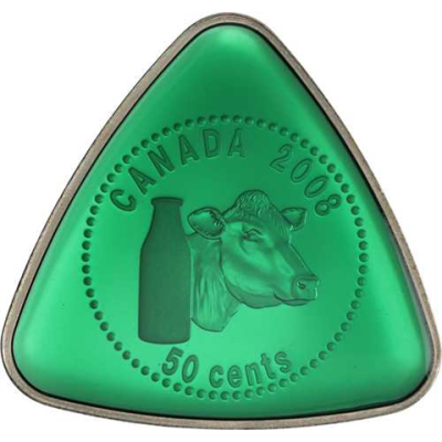 Kanada-50 Cent-2008-AGstgl-Milch Lieferung-RS