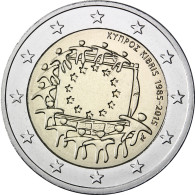 2 Euro Münzen Europa Flagge Zypern