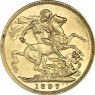 Sovereign Gold Victoria - Königin mit Witwenschleier 1893 - 1901 VS