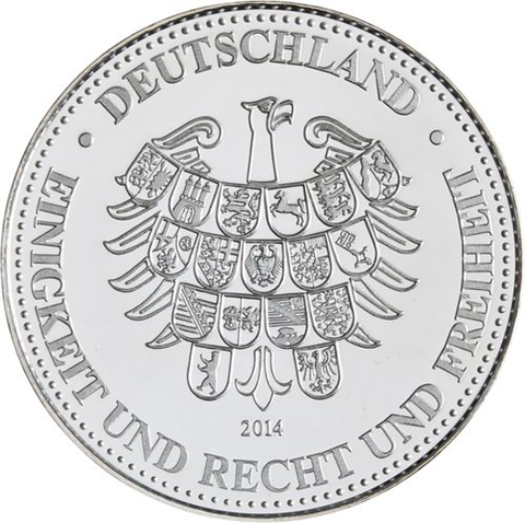 Set I+II Silber-Gold-Gedenkprägungen-der-Nationalmanschaft-2014