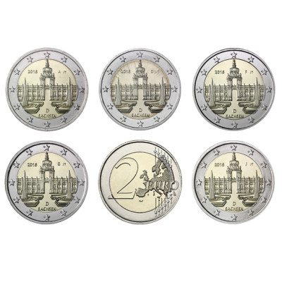 2 Euro Dresdner Zwinger Gedenkmuenzen