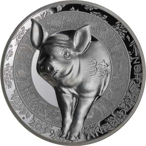 Frankreich-20 Euro-2019-AGpp-Jahr des Schweins-RS