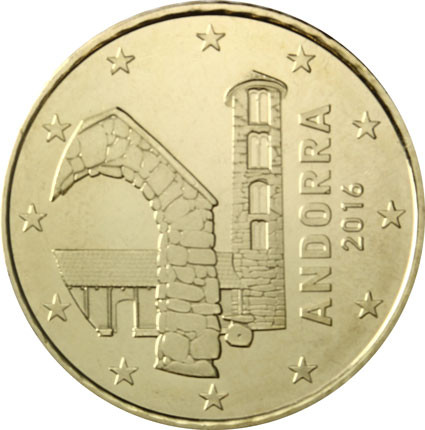 Andorra 50 Euro-Cent 2016 Kursmünze 