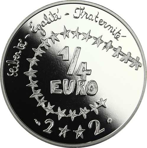 Frankreich 0.25 Euro 2002 PP Kindereuro II