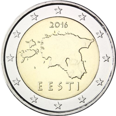 Estland-2-Euro-2016-Kursmünze-Landkarte-RS