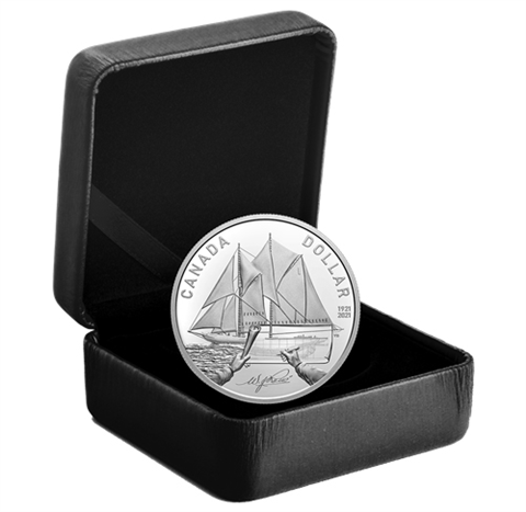 Kanada-1Dollar-2021-Bluenose-Segelschiff-RS