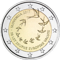 Sondermünze aus Slowenien 2017 Einfühurng des Euro