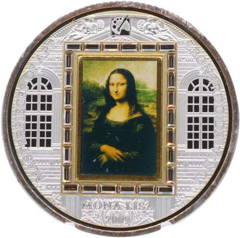 Cook Islands-20 Dollar-2009-AGpp-Da Vinci Mona Lisa-RS