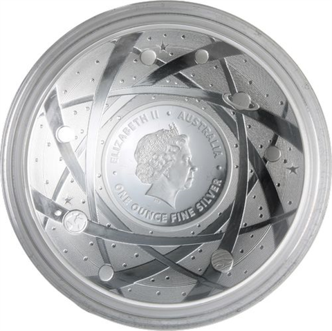 Australien-5 dollar-2019-AGpp-Moon -Mond-Etui