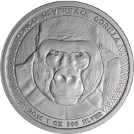 Kongo-5000 Francs-2016-AGstgl-Gorilla-RS