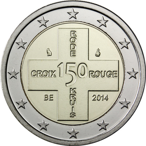 Belgien-2-Euro-2014-stgl-150-Jahre-Rotes-Kreuz