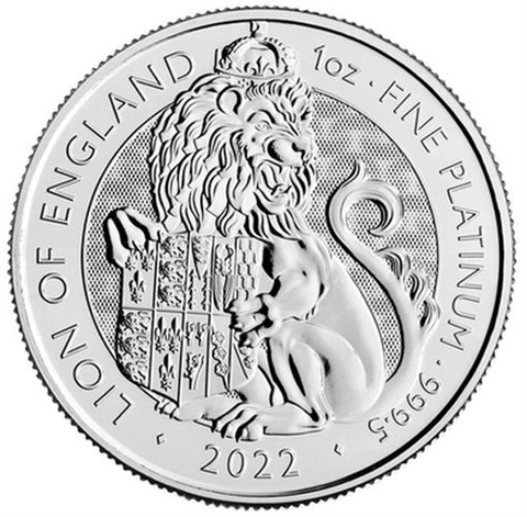 Grossbritannien-100Pfund-2022-PtStgl-Lion-TudorBeasts-RS