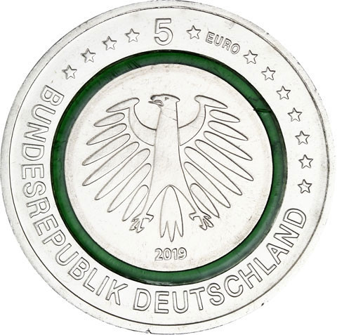 Deutschland Rolle 5 Euro Gemässigte Zone 2019 