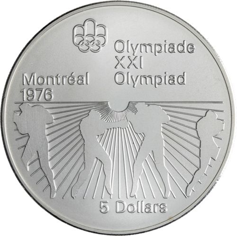 Kanada-14x10+14x5 Dollar-1973-1976-AGstgl-Olymp Montreal 76-Etui