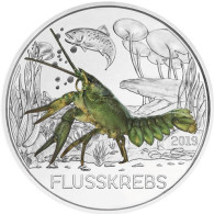 Münze Österreich Flusskrebs 3 Euro Tier-Taler-Serie 2019 12. Ausgabe bestellen 