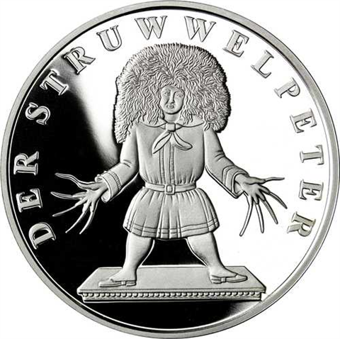 BRD 3,88 Euro 2002 Stgl. mit Struwwelpeter Silbermedaille 1