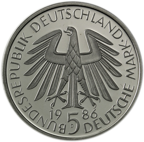 Deutschland 5 DM 1986 Stgl. 600 Jahre Universität in Heidelberg