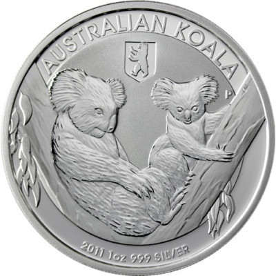 1 oz Silbermünze Koala - Australien 1 Dollar 2011 Berliner Bär