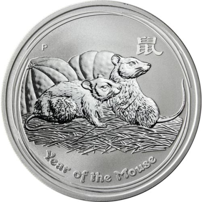 Australien-1Dollar-2008-1OzSilber-Lunar-Maus-RS