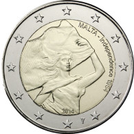 Malta 2 Euro 2014 stg. Unabhängigkeit  mit Münzmeisterzeichen
