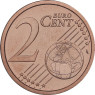 Kursmünzen aus dem Kleinstaat Vatikan 2 Cent 2009 Stgl. Papst Benedikt XVI.