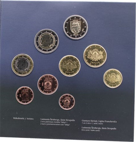 Lettland-5,88 Euro-2025-KMS Seleja-FolderI