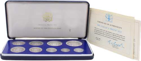 Jamaika-17,11 Dollar-1981-PP-KMS-Etui
