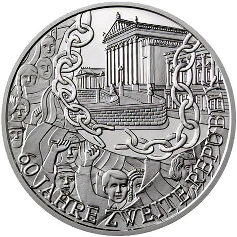 Österreich-10-Euro-2005-Silber-HGH-Zweite-Republik-Folder
