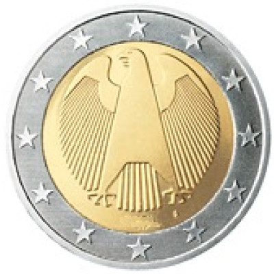 Deutschland 2 Euro 2005 bfr. Mzz.J Bundesadler