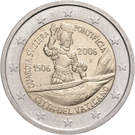 Vatikan-2-Euro-2006-Schweizer-Garde-RS