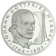 Deutschland 10 DM Silber 1994 Stgl. 250. Geburtstag von Johann Gottfried Herder