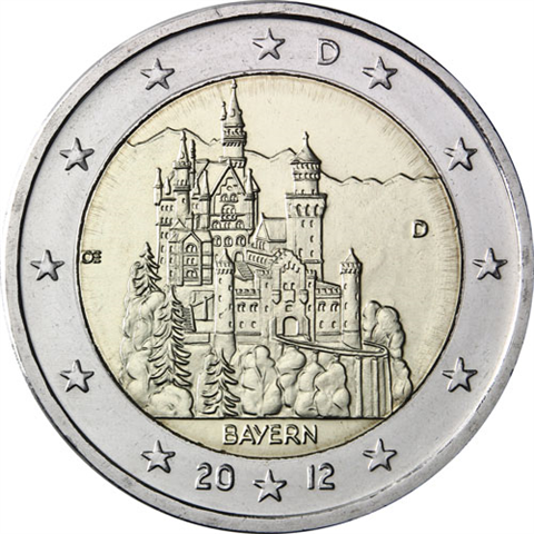 Deutschland-2-Euro-2012-Schloss-Neuschwanstein-D