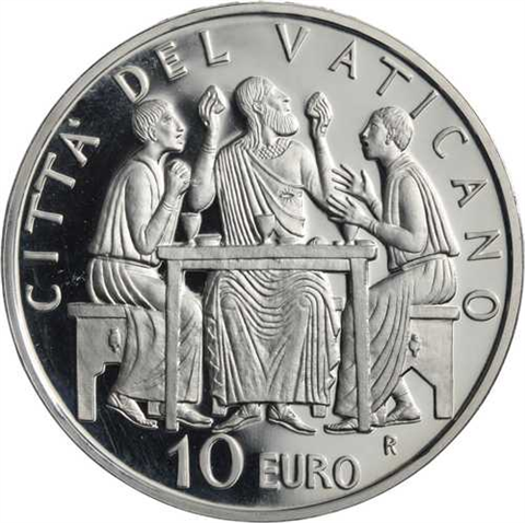 Vatikan-10 Euro-2005AGPP-Eucharistie-Etui