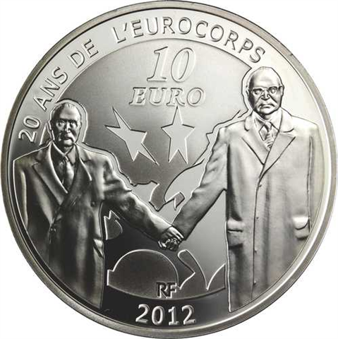 Frankreich 10 Euro 2012 PP 20 Jahre Eurocorps III