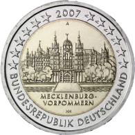 Deutschland-2Euro-2007-Schloss-Schwerin-MünzzeichenA-RS