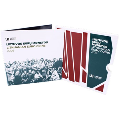 Litauen-3,88 Euro-2026-Stgl-KMS Unbewaffneter Wiederstand-Folder