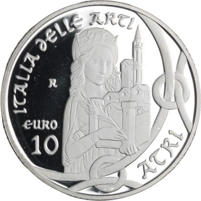 Italien-10 Euro-2014-AGpp-Atri Abruzzo-RS