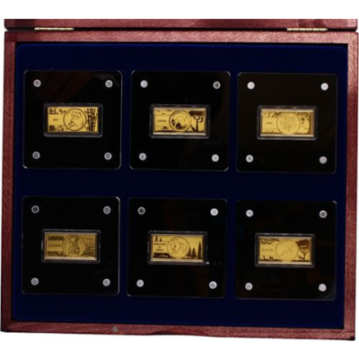FamousGoldCoinSympols-6x1-200Oz-2022-PP-Etui I