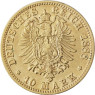 Reichsgold J.198 - Bayern 10 Mark 1888 ss König Otto