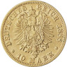 Reichsgold J.198 - Bayern 10 Mark 1888 ss König Otto