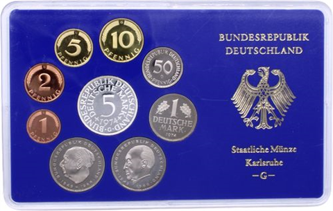 Deutschland-10,68 DM-1974-PP-Kurs-Blister-MzzG-RS