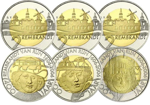 Niederlande-3-x-2-Leiden-Euro-2006-Rembrandt-I