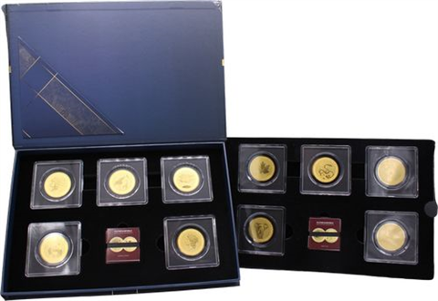 Tschad-10x5000 Francs-2025-AU-Bullion Coins of the World-Etui