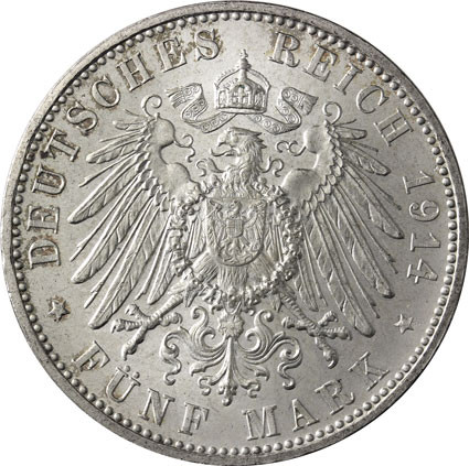 J.53 - Bayern 5 Mark 1914 bfr. König Ludwig III.